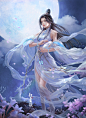 银色骐骥 陆雪琪 古风女子 仙侠人物