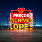 Lopes Neon Letterings : 3D Lettering for Lopes.