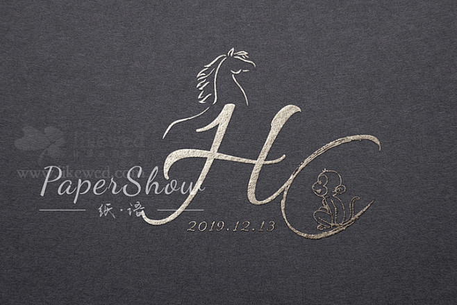 PaperShow纸语 婚礼Logo-其...
