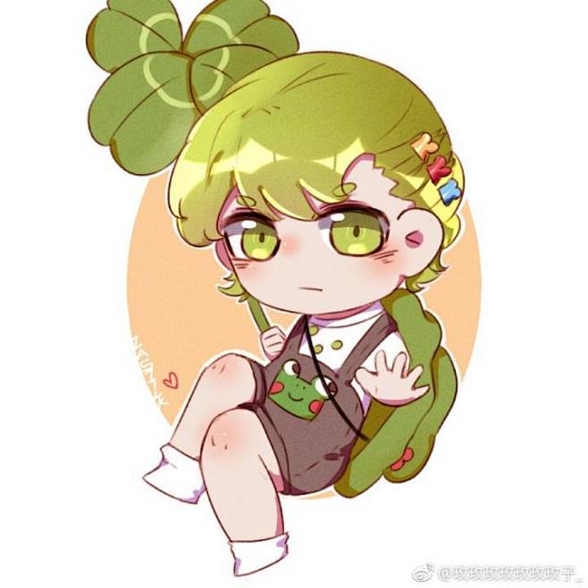 旅行青蛙呱呱拟人图图源见水印