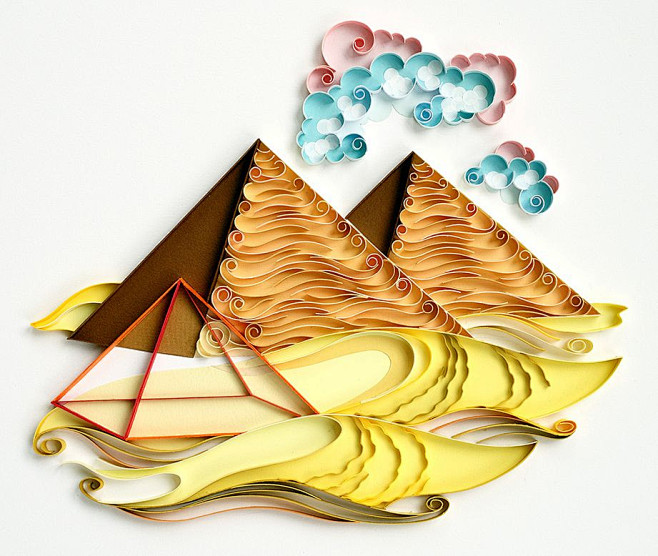 Quilled Pyramids  