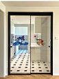 猫和老鼠厨房浴室窗户玻璃贴纸家用推拉门装饰贴创意防水防撞贴画-tmall.com天猫