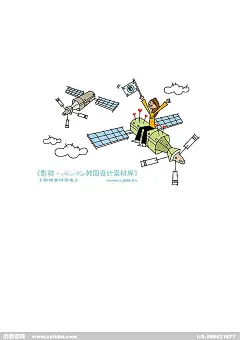 时尚简笔插画 矢量素材矢量图片 HanMaker韩国设计素材库