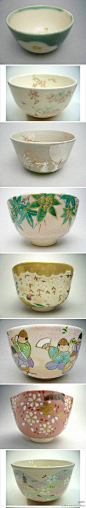 抹茶碗! 来自日本的手工艺人的超强悍的作品~个个都美貌啊~有没有喜欢收藏碗的森女呢？~