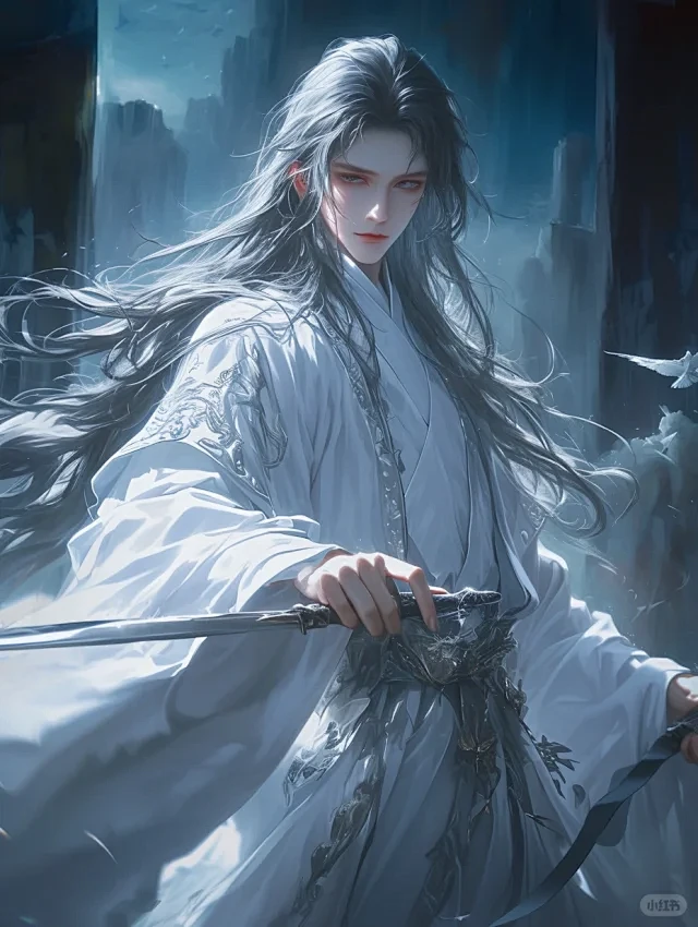 剑痴｜古风男生持剑插画素材｜A186 - 小红书