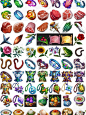 古代武侠玄幻风高清Q版装备物品道具图标 ICON 游戏手游素材-淘宝网
