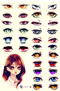 Eyes by *UnkaiTenshi on deviantART #采集大赛#