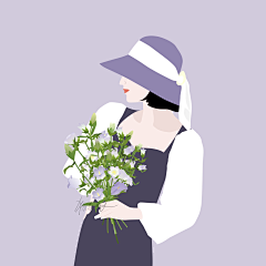揉进晚风里采集到手绘插画-人物篇