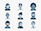 Tech Industry Personas industry personality people company illustration tech personas profiles