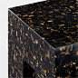 Scatola Brown Faux Horn Side Table (Open Larger View)