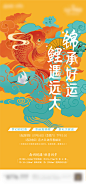 幸运锦鲤暖场活动海报 