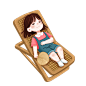 摄图网_402167328_女孩在躺椅上睡觉（非企业商用）