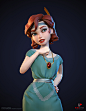 Lady Detective (Game Model), Yulia Sokolova : Hi guys!
It's been a while and I'd love to share some characters that I've been making for the upcoming mysterious adventure game by NineZyme Entertainment.
Here is the first one, let's call her a Lady Detecti