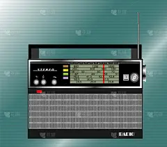 收音机,黑色,古典式,卫星天线,分离着色,传媒,音乐,频率,传播,怀旧