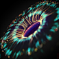 particles color eye galaxy universe MoGraph animation  trail