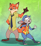 #Zootopia# #疯狂动物城# #动画# #电影# #手绘# #同人# #人设# #经典# #海报# #Q版# 