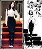 时尚插画博主Nancy 黑白两色气质秀(4)【图】