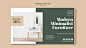 Furniture concept banner template Free Psd