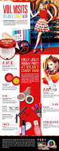 韩国圣诞节化妆品广告排版
