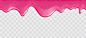 Free vector dripping glossy pink slime with glitter