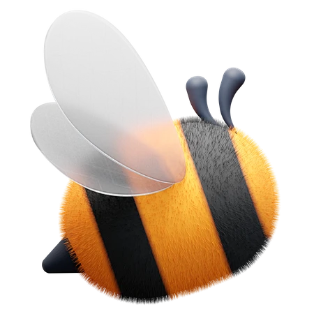 Honey Bee 3D Illustration图片_png图片素材-花瓣网