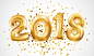 2018新年矢量素材Happy New Year :  