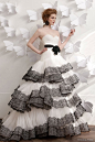 atelier aimee wedding dress 2013 strapless ball gown black lace trim