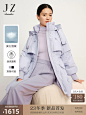 【轻O₂系列】玖姿安娜蔻连帽防风中长派克羽绒服女2023冬季新款-tmall.com天猫