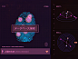 FUI for film 5hrs practice, Davison Carvalho : Just practicing make some Fictional User Interfaces (FUI) on the clock and without overthink what to design, just letting the brain create shapes and forms. 4hrs for the base vector design + 1hr for color cor