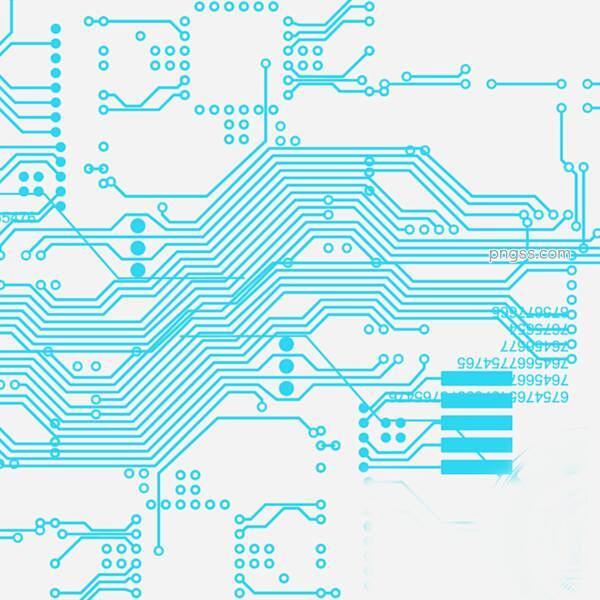 蓝色商务科技电路图元素图片大小2000x...