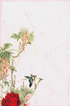 中国风水墨海报古风背景