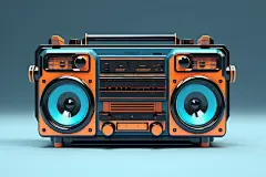 家电怀旧收音机录音机模型
