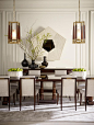 Two Chandeliers Thomas Pheasant #modern #dining: