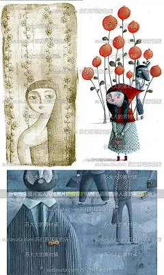 97张意大利儿童插画图片 童话故事配图小红帽儿插森女小资风-淘宝网