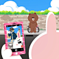 LINE BT21 卡通素材 布朗熊 可妮兔 丘可 莎莉