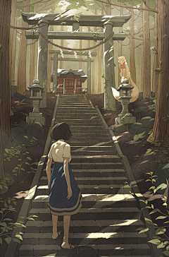 惊叹号123采集到日系场景 幻想