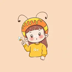 可爱卡通头像|小蜜蜂款
