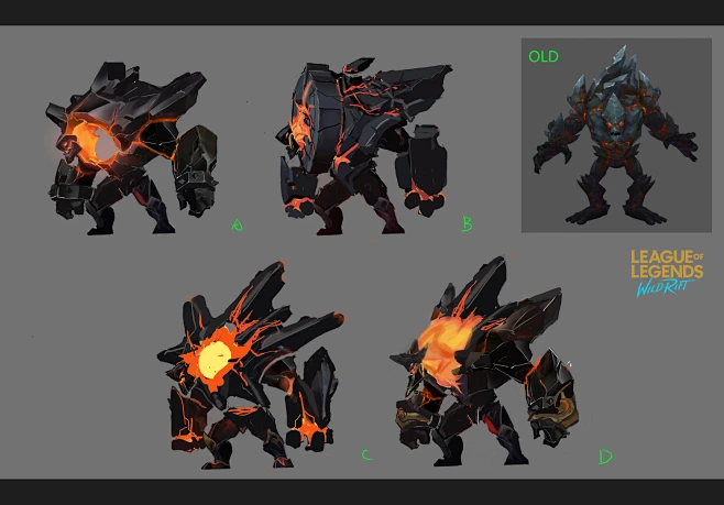 League of Legends: Wild Rift Lunar Obsidian Malphite 黑曜石 墨菲特-花瓣网