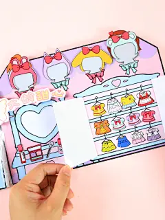 奇妙萌可乐美公主换装书反复玩幼儿园手工免裁剪新款女孩安静书-淘宝网