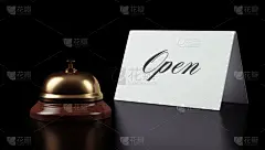 服务铃,标志,营业标志,门卫,酒店服务台,汽车旅馆,贺卡,留白,水平画幅,形状