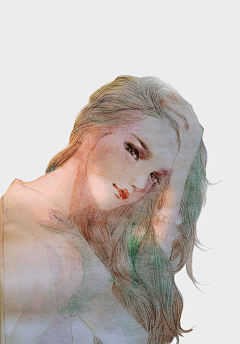 T_小宅采集到Painting.▕ 水彩手绘