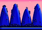 Secret Places : I'm obsessed with color blue, so finally I created this bg series where you can feel the depth of blue at its best. 
