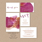 Watercolor Painting Printable Wedding Invitation Suite | up up creative