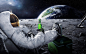 Carlsberg Earth Moon Moon Landing astronauts wallpaper (#2390044) / Wallbase.cc