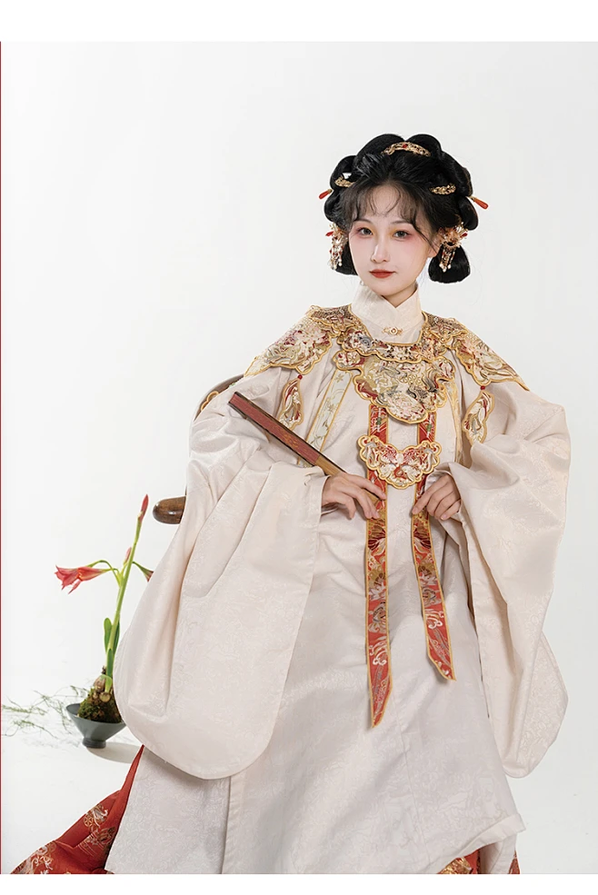 风间林【月波】明制汉服仿妆花织金对襟云肩马面裙传统-淘宝网-花瓣网