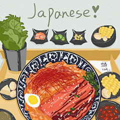 插画 | 这组板绘食物插画很有感觉~