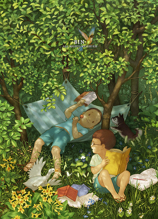 >>>唯美插画<<<一些与夏天有关的插画...
