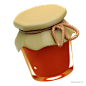 蜂蜜3D Honey Illustration @到位啦UI素材 秋季动物植物3D图标模型