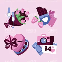情人节物品  - 源文件下载【酷图网】情人节物品,红酒杯,鲜花,玫瑰花,相机,爱心巧克力,爱心图标,情人节爱心,线条爱心,爱心气球,创意爱心,艺术爱心,粉色爱心,红色爱心,礼物,礼物插画,情人节素材,爱心,矢量爱心,爱心剪影,手绘爱心,爱心插画,情人节,情人节元素,情人节背景,七夕节,七夕节元素,七夕节素材,七夕节背景