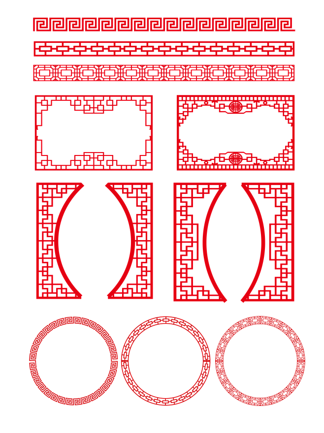中国风窗花素材_画板 1